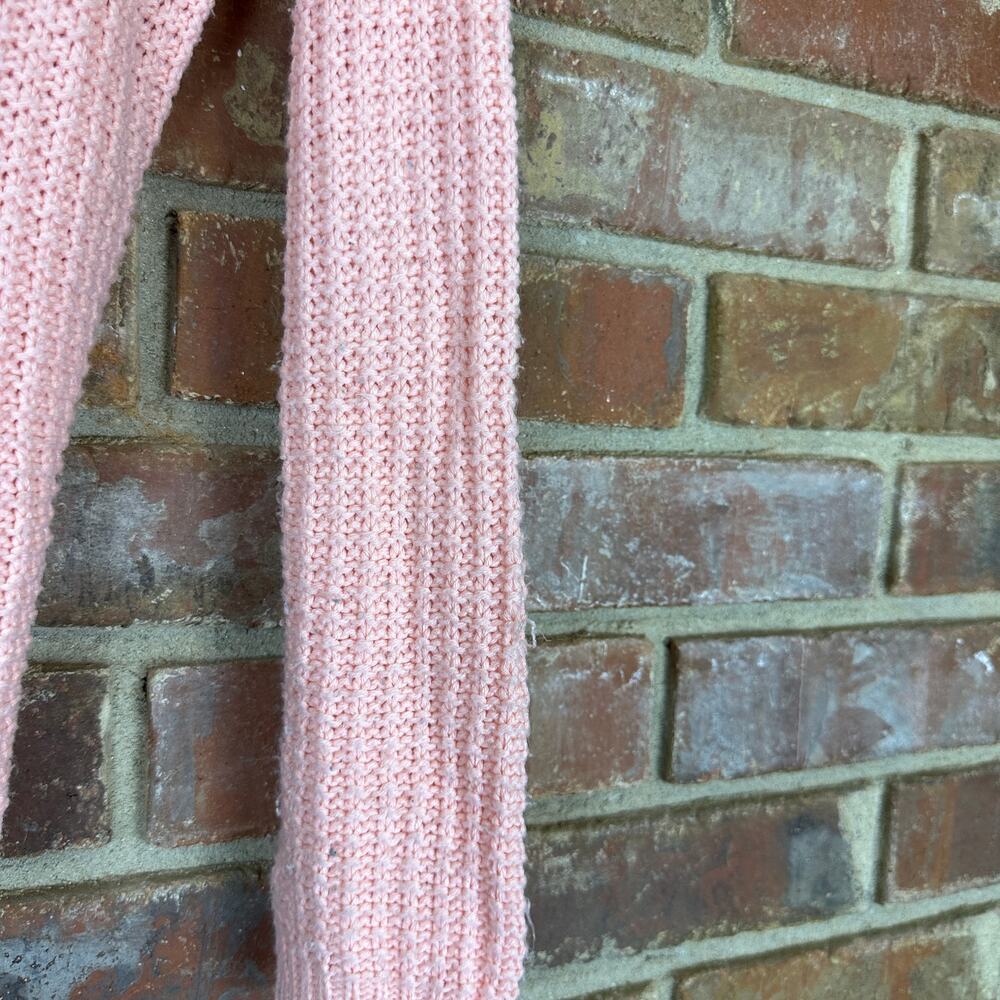 U.S. Polo Assn. Women's Chunky Cable Knit‎ Pink Sweater Size Medium - Picture 7 of 10